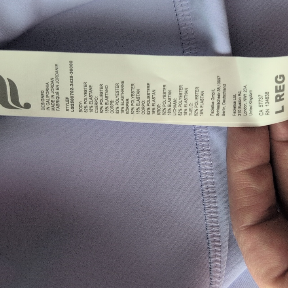 The New Chloe No Seam Purelux Leggings By Fabletics Size Large Reg NWT . - Picture 12 of 13